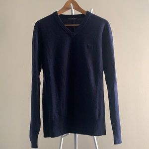 Acne studios face patch v-neck jumper